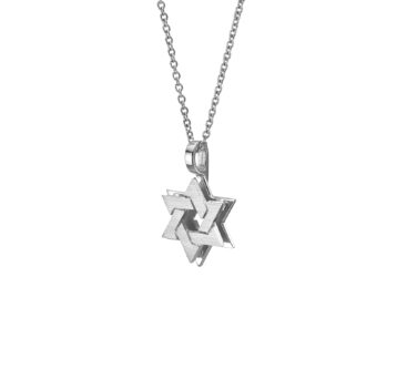 Double Star of David Pendant Necklace Size A